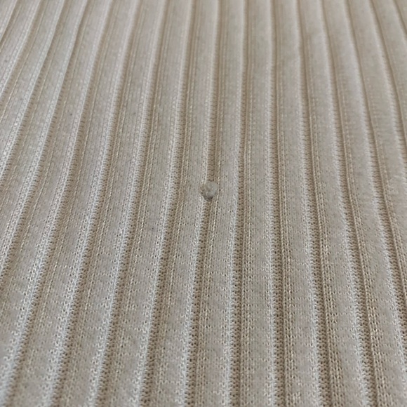 George Ribbed Tank Top Cream/Off-White Size XL - Picture 5 of 6